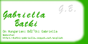 gabriella batki business card